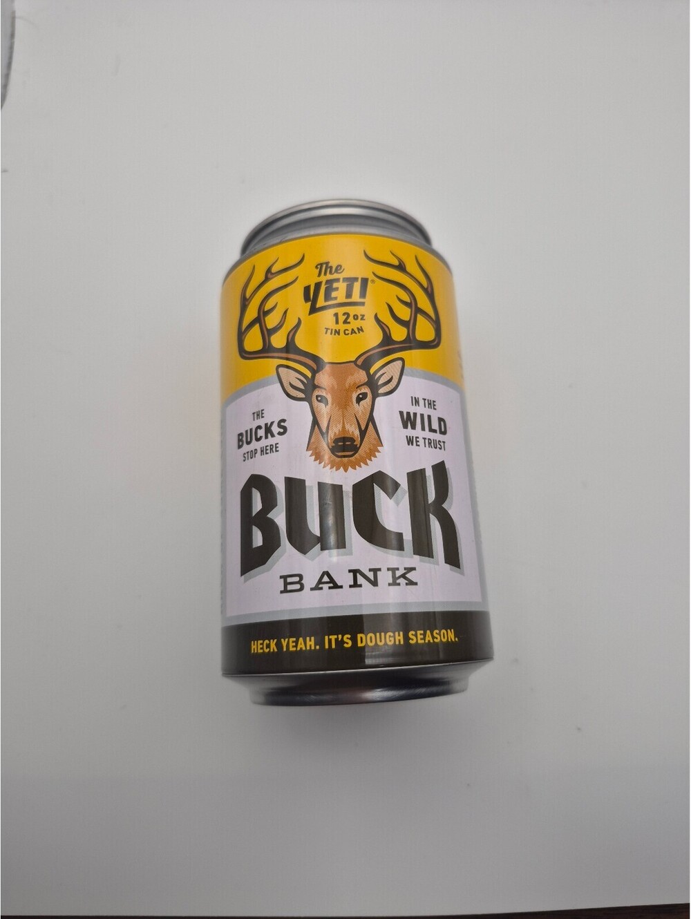 The Leath Buck Beer Can Bank, 12 oz